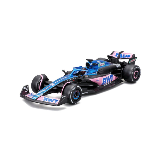 1:43 F1 BWT ALPINE F1 TEAM A523 2023 AVEC CASQUE OCON