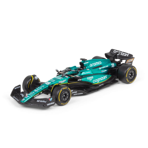 1:43 F1 ASTON MARTIN 2023 AMR23 PROMENADE DANS LE DISTRIBUTEUR