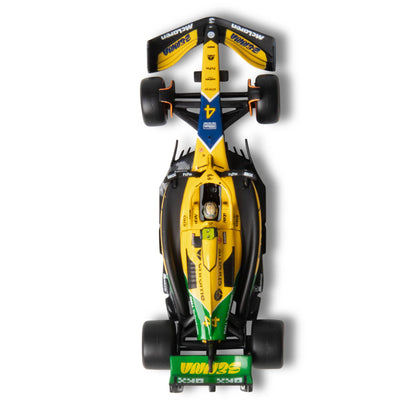 1:43 F1 MCLAREN MCL38 2024 AVEC CASQUE NORRIS SENNA LIVRAISON