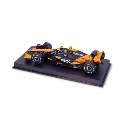 1:43 F1 MCLAREN MCL38 2024 AVEC CASQUE NORRIS