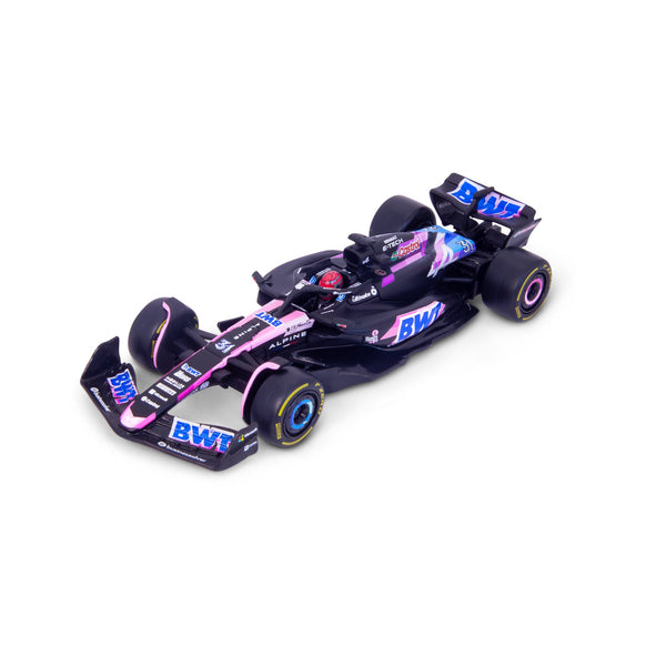 1:43 F1 BWT ALPINE F1 TEAM A524 2024 AVEC CASQUE OCON