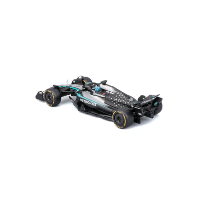 1:43 F1 MERCEDES AMG W16 2025 RUSSELL WITH HELMET