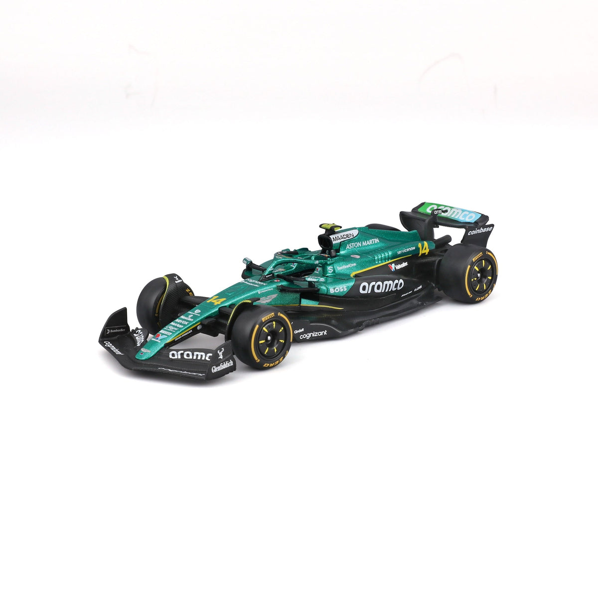 1:43 F1 ASTON MARTIN AMR25 2025 ALONSO IN 12PC DISPENSER