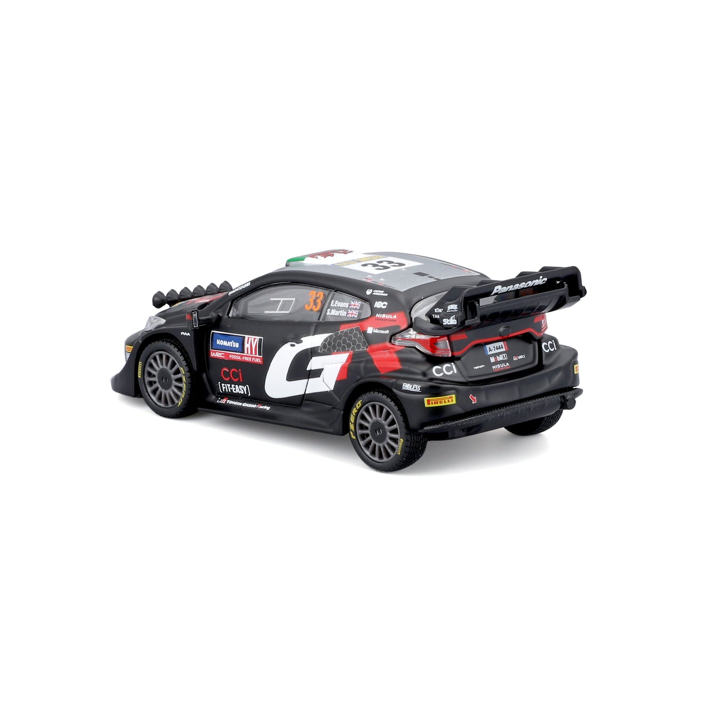 1:43 TOYOTA GAZOO RACING WRC YARIS RALLY 1 HYBRIDE #33