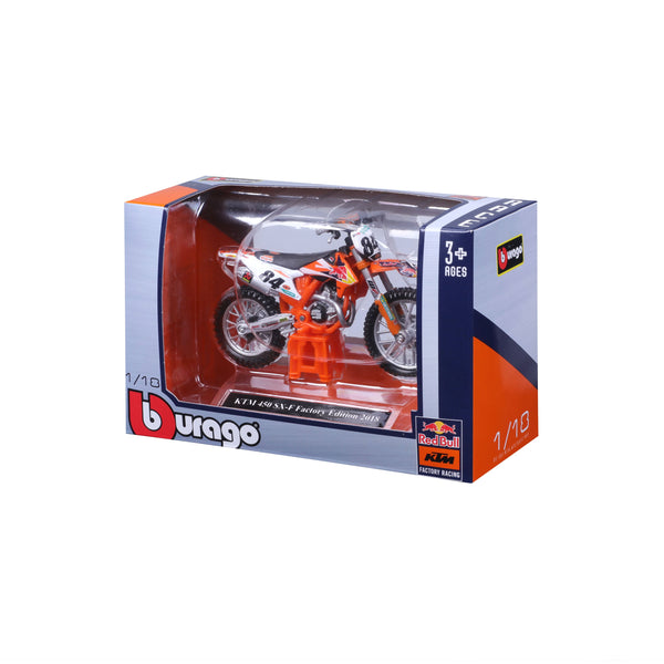 1:18 MOTORBIKE WRB KTM CYCLE KTM 450 SX-F FACTORY EDITION (2018) MX #84 HERLINGS