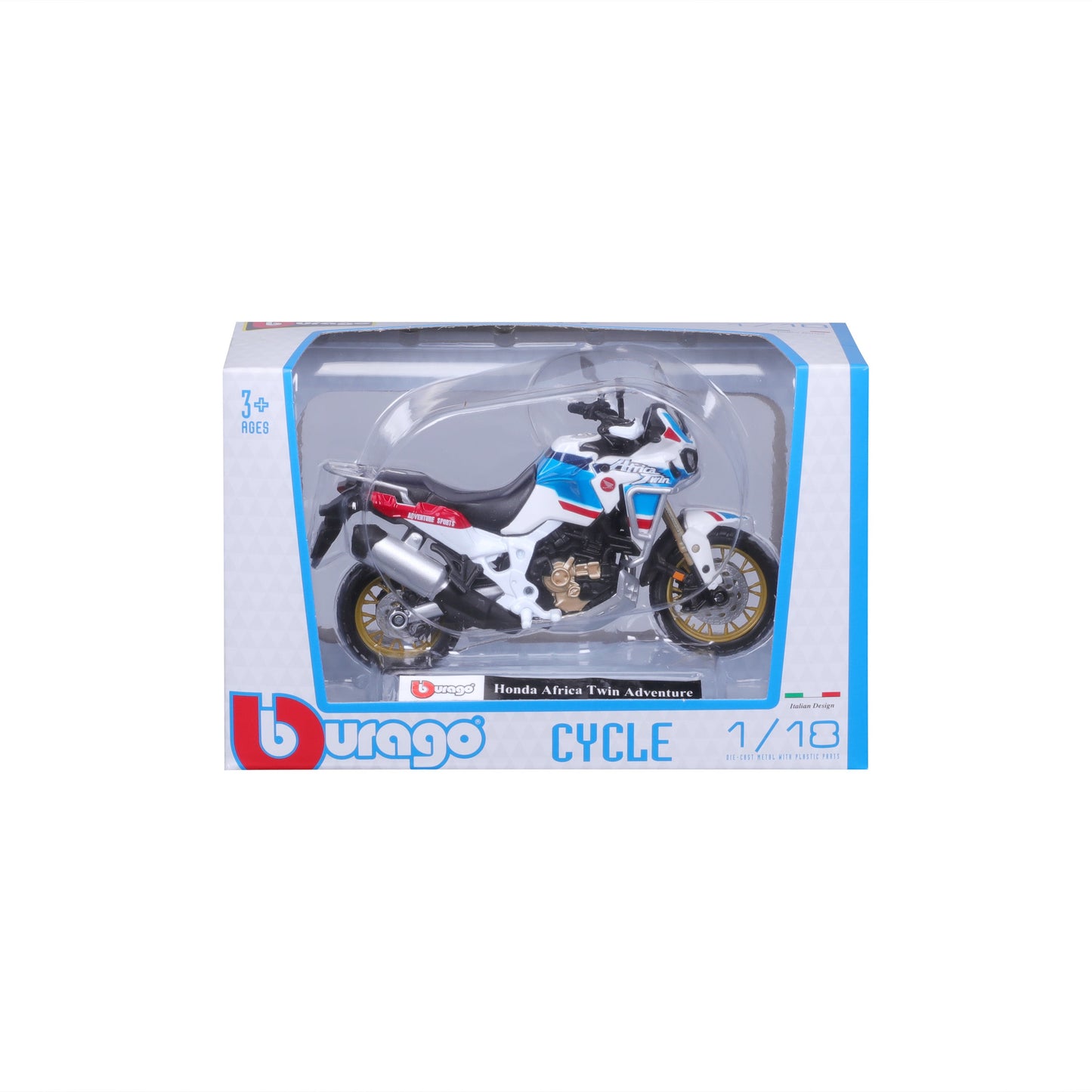 1:18 MOTORBIKE HONDA AFRICA TWIN ADVENTURE BIKE