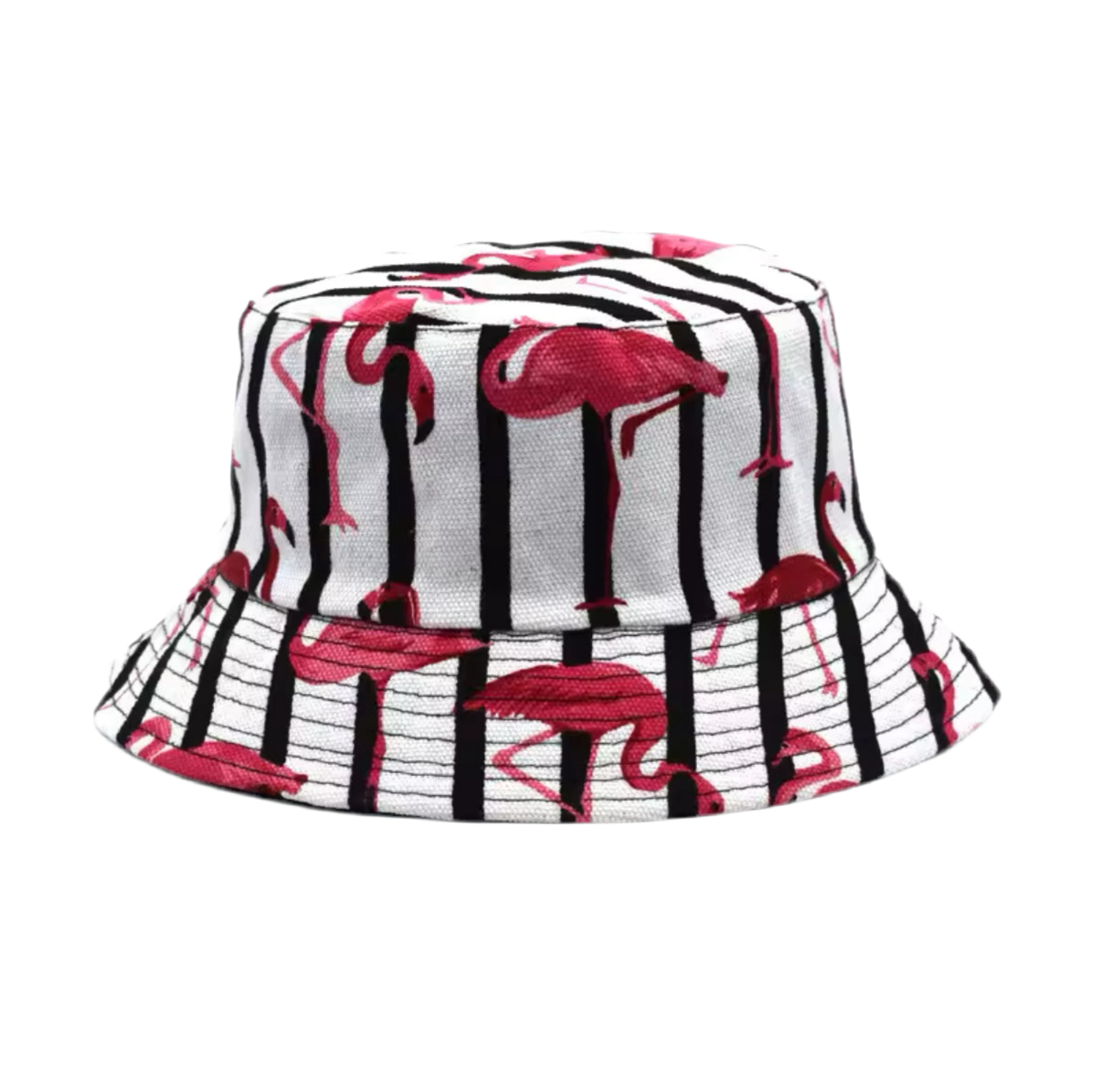 Bob rayé Flamants Roses