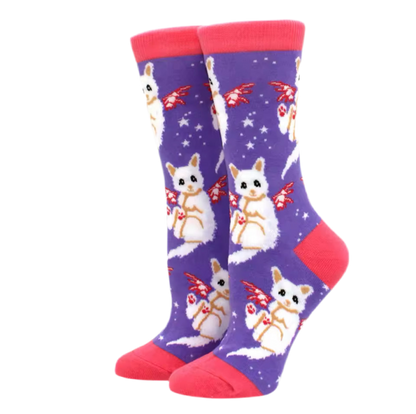 Chaussettes Chats Ailés