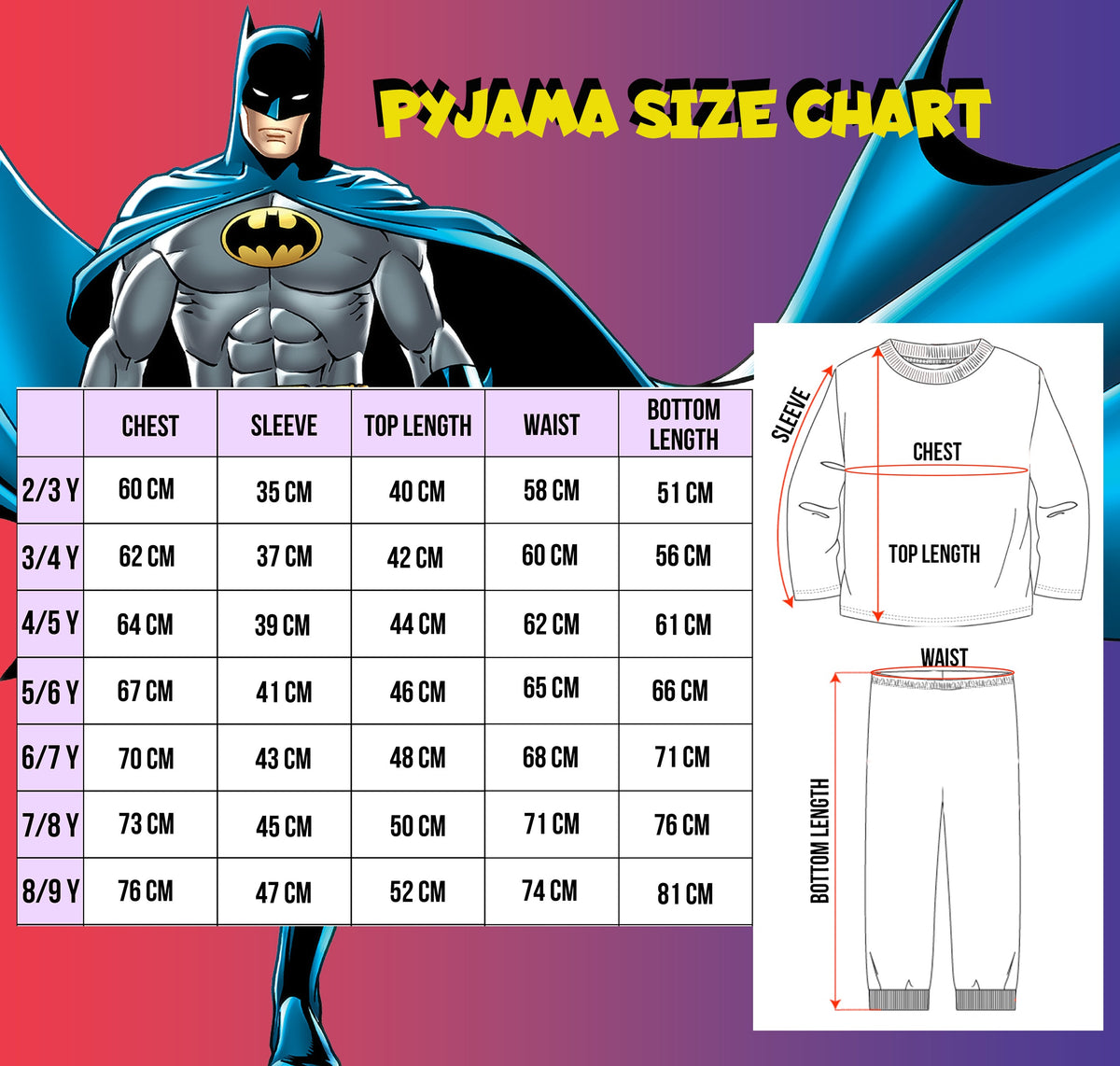 Pyjama – Batman noir