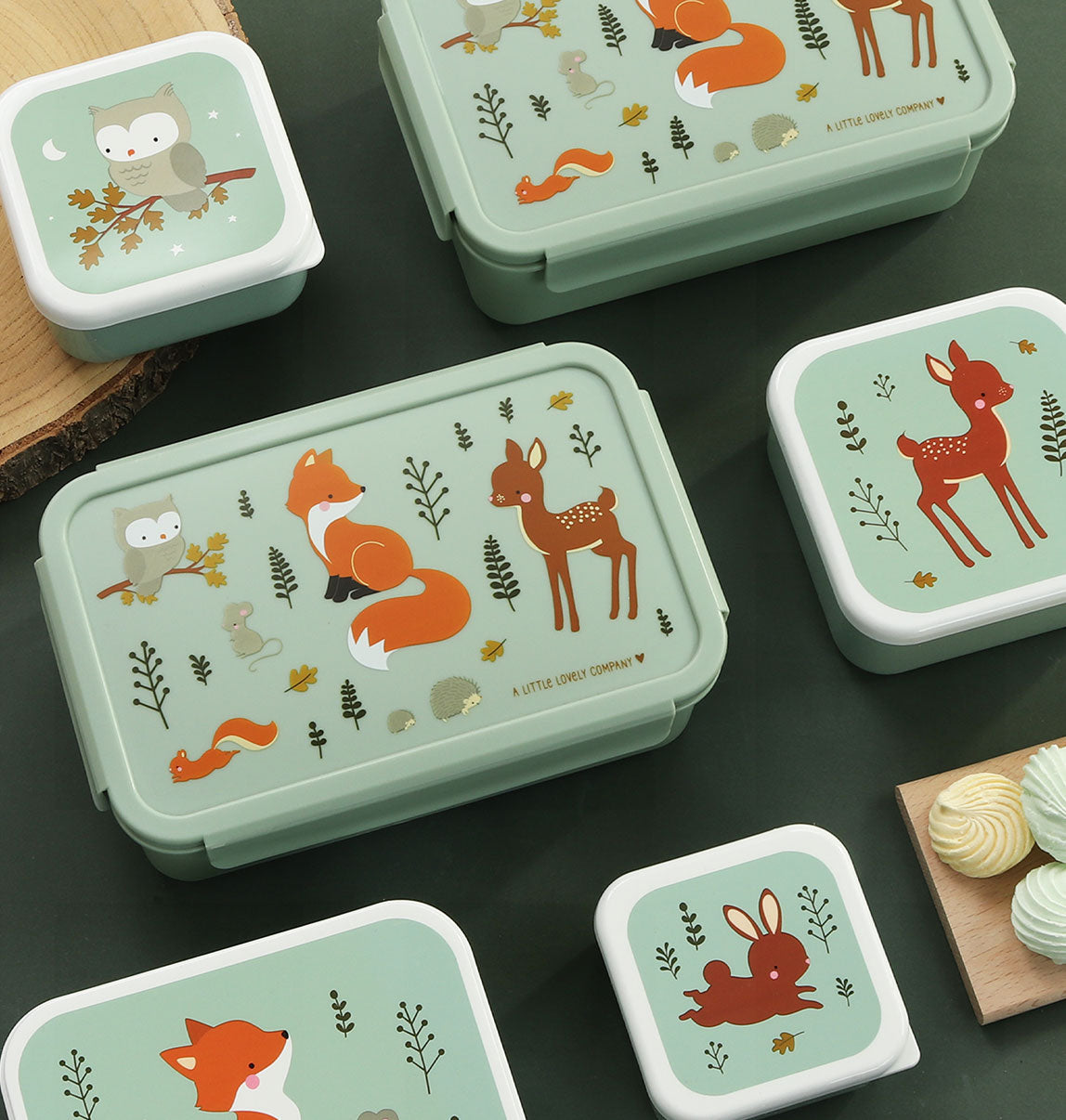 Boîte à déjeuner bento - Amis de la forêt – vue 5 – A Little Lovely Company