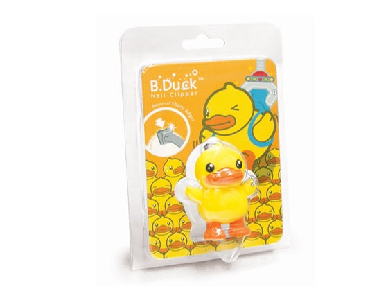 Corte de unhas de pato amarelo
