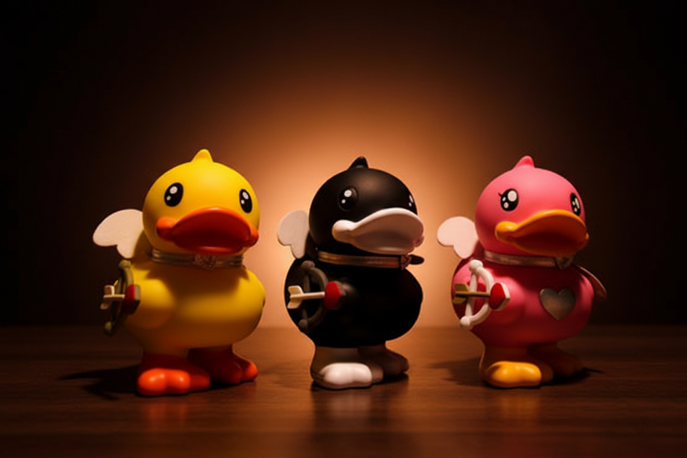 Enten-Spardose Rose Cupidon