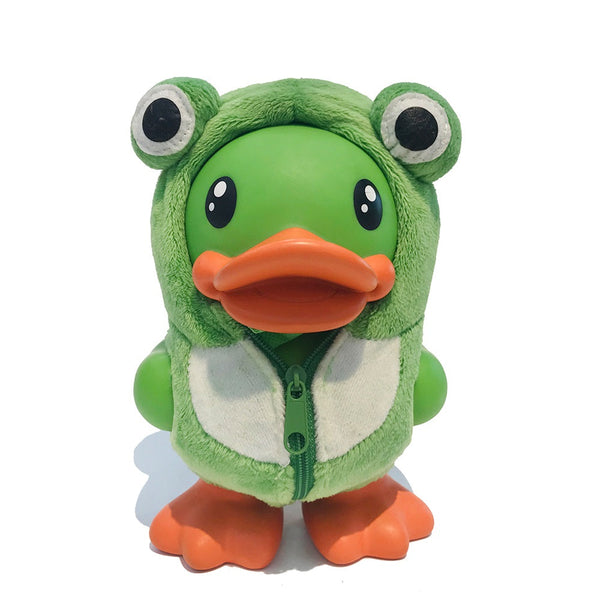 Salvadanaio a forma di rana verde