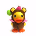 Payaso de oso de madera de pato
