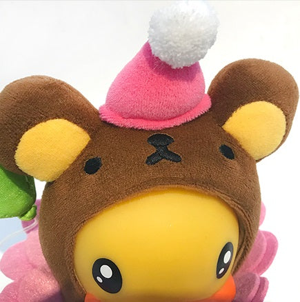 Payaso de oso de madera de pato