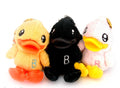 Portachiavi a forma di anatra di peluche nera
