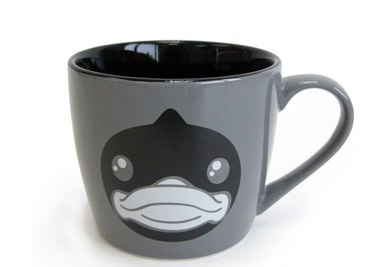 Taza de pato negro