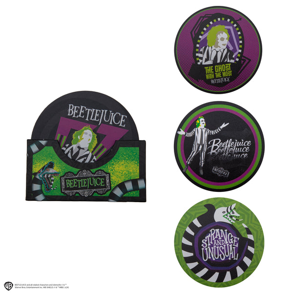 Beetlejuice Coaster Set - 4 Pack