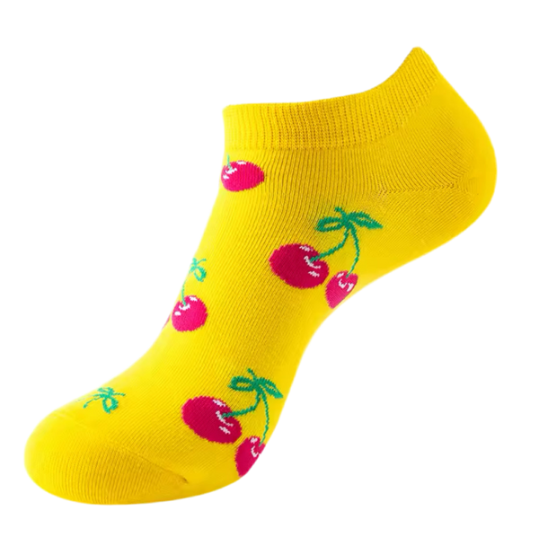 Meias curtas de cereja