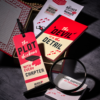 Set de papeterie cadeau - Murder Mystery Book Club