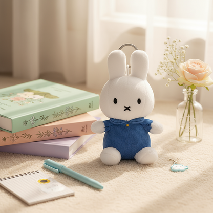 Porte-clés Miffy en Robe Bleue