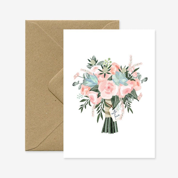 Bouquet with love - Carte de voeux