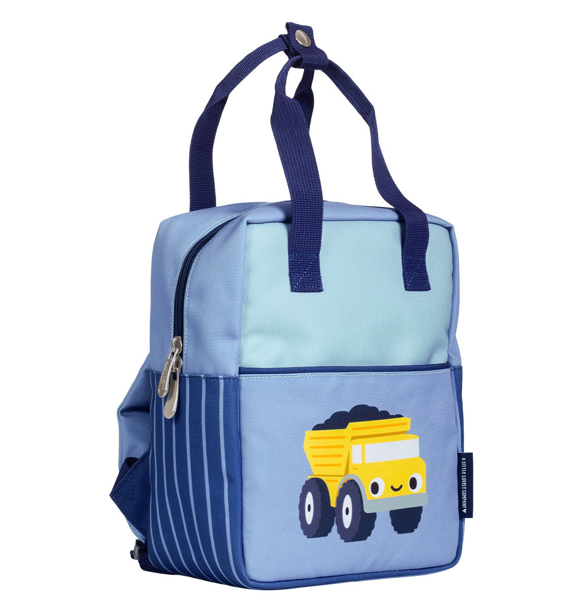 Petit sac à dos carré enfant - Camion-benne – vue 4 – A Little Lovely Company