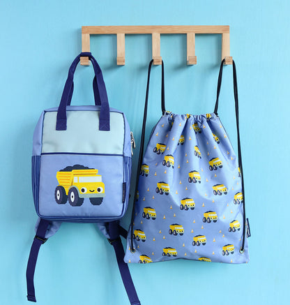 Petit sac à dos carré enfant - Camion-benne – vue 7 – A Little Lovely Company