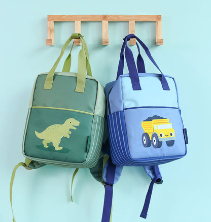 Petit sac à dos carré enfant - Camion-benne – vue 6 – A Little Lovely Company