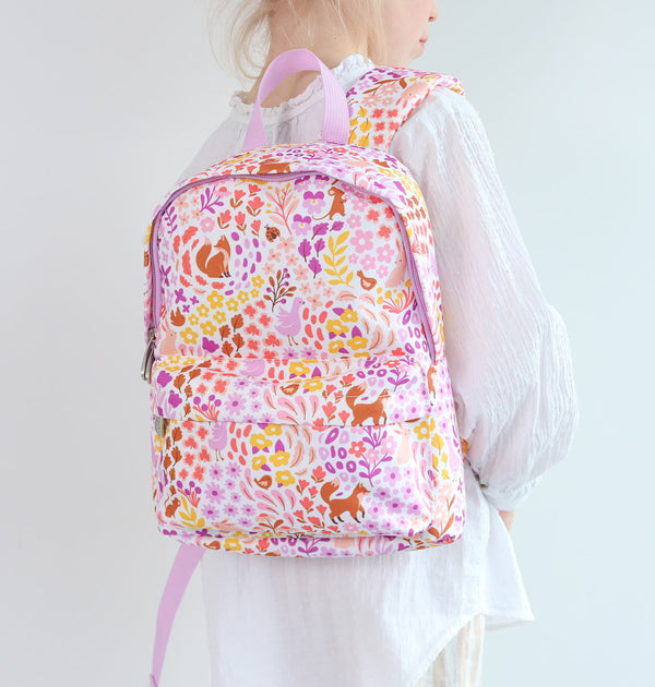 Petit sac à dos enfant - Jardin fleuri – vue 2 – A Little Lovely Company