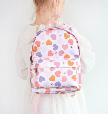 Petit sac à dos enfant - Cœurs – vue 2 – A Little Lovely Company