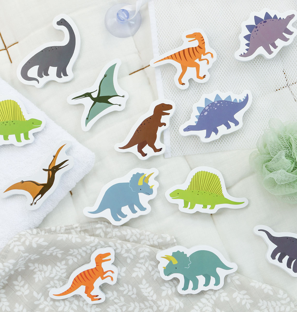 Jouets de bain en mousse - Dinosaures – vue 6 – A Little Lovely Company