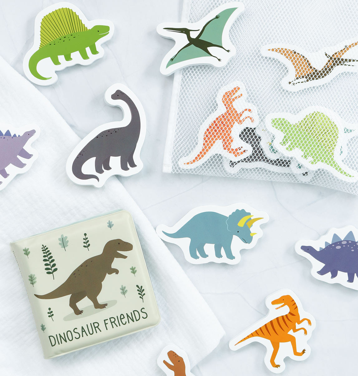Jouets de bain en mousse - Dinosaures – vue 7 – A Little Lovely Company