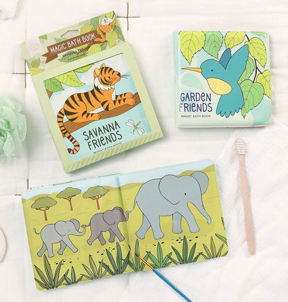 Livre de bain magique - Amis de la savane – vue 3 – A Little Lovely Company