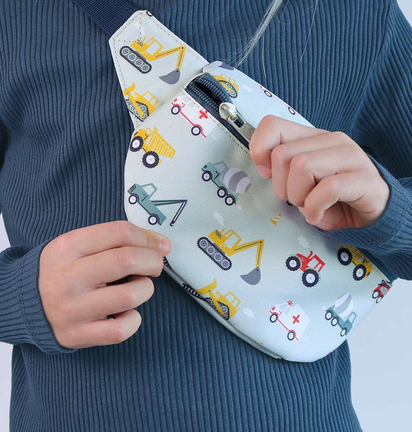 Sac banane enfant - Véhicules – vue 2 – A Little Lovely Company
