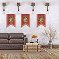 Ensemble bannière et drapeau Harry Potter - Gryffondor