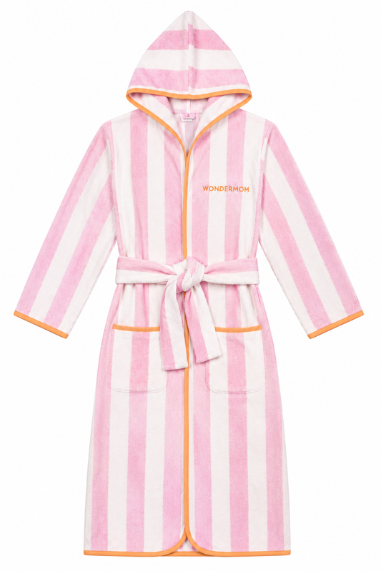 Peignoir Wondermum en coton biologique Mandy Mandarin – édition limitée