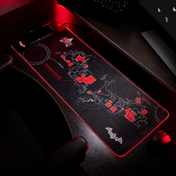 Tappetino da gioco gigante e caricabatterie per cellulare - Batman Arkham
