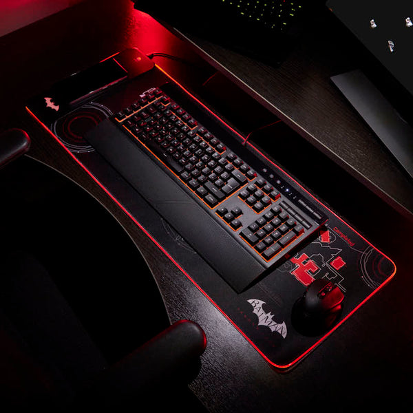 Tappetino da gioco gigante e caricabatterie per cellulare - Batman Arkham