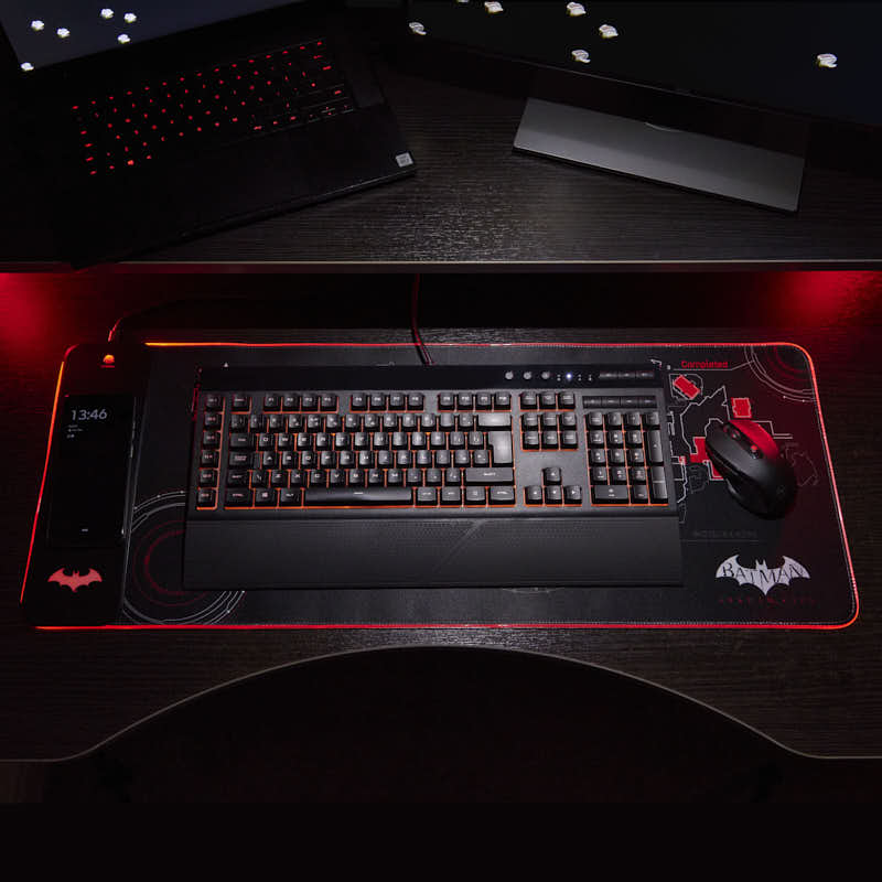 Tapete de juego gigante y cargador de móvil - Batman Arkham
