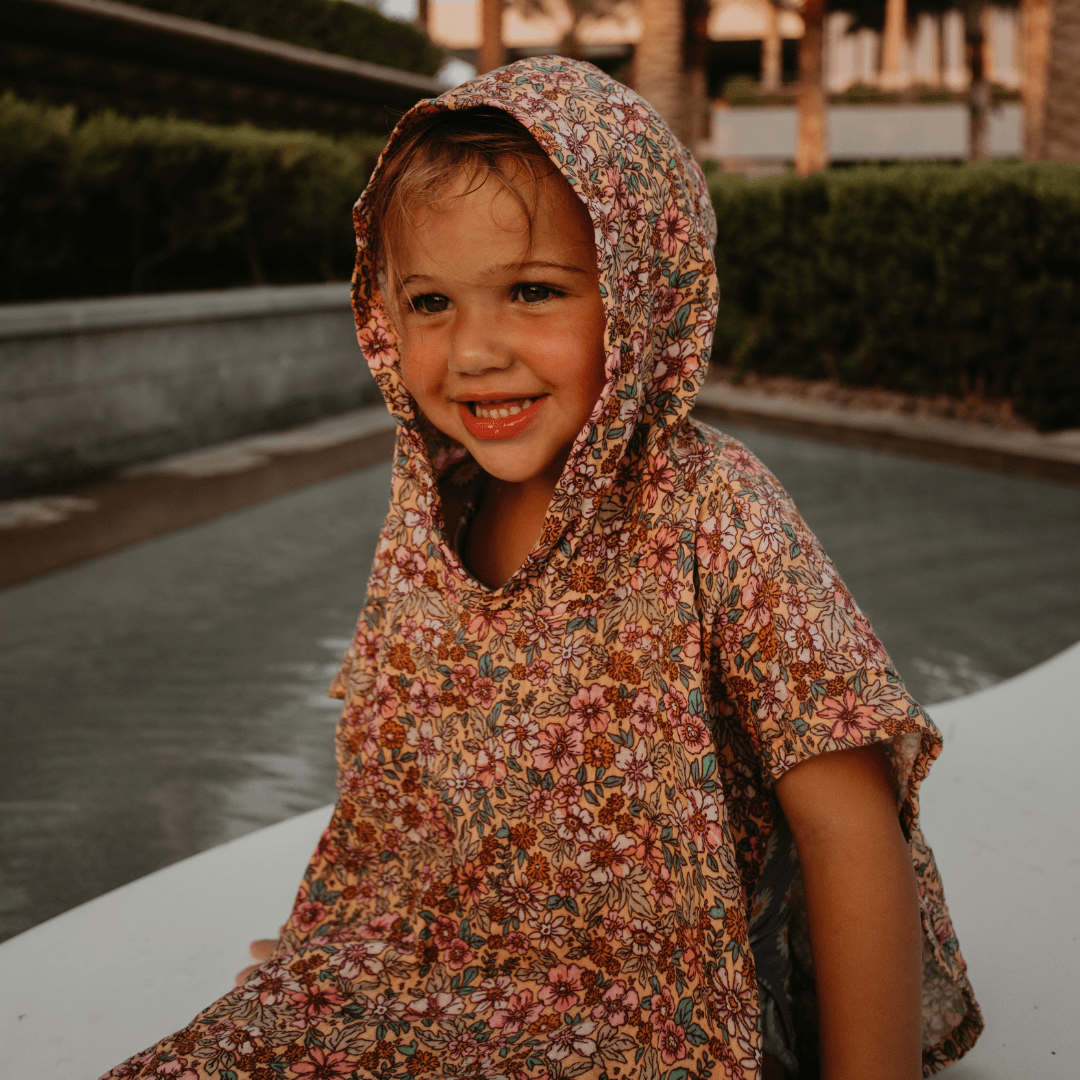 Beach Poncho - Multicolor - Blossom - 50 x 50 cm
