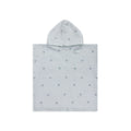 Beach Poncho - White/Green - Crabby - 52 x 52 cm