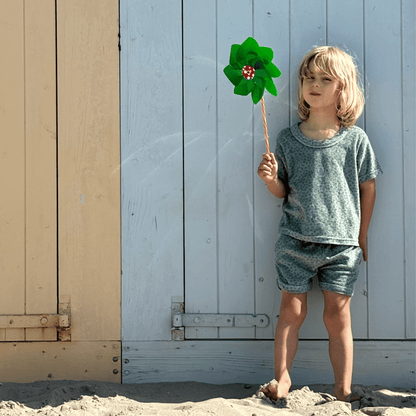 Beachwear Boys - Muslin - Green - Leopard