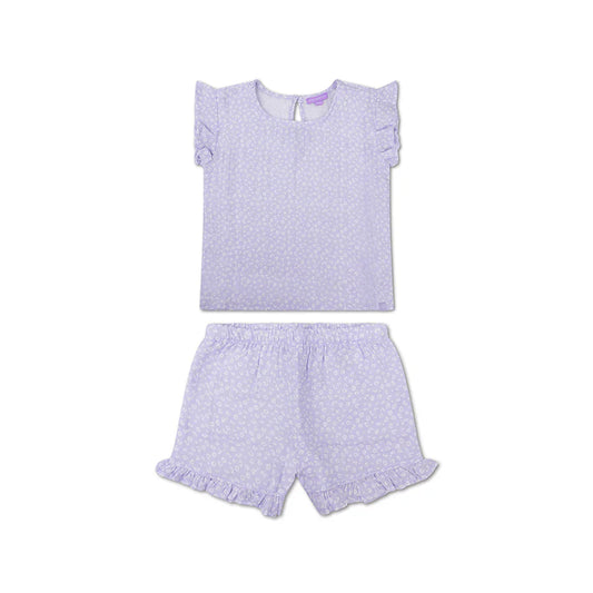 Beachwear Girls  - Muslin - Lila - Leopard
