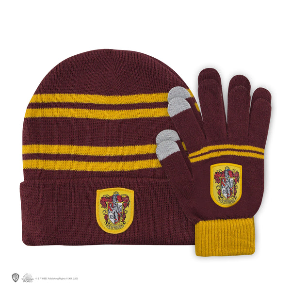 Set Bonnet & Gants Tactiles Gryffondor Enfants