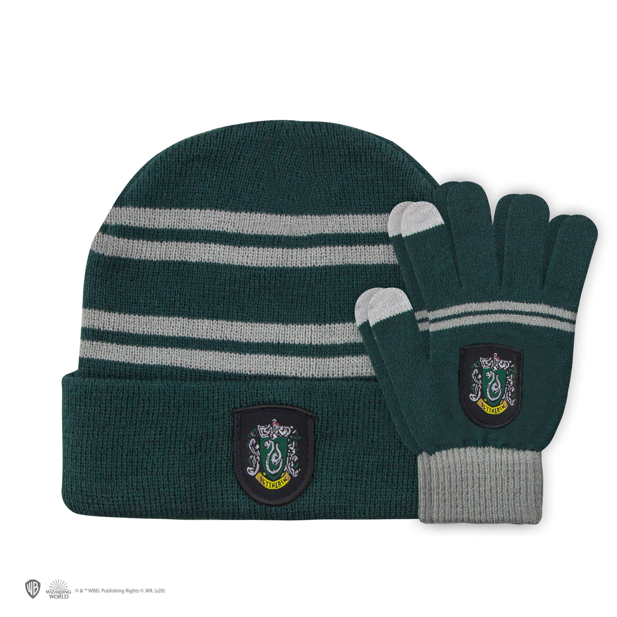 Slytherin Kids' Touchscreen Beanie & Gloves Set