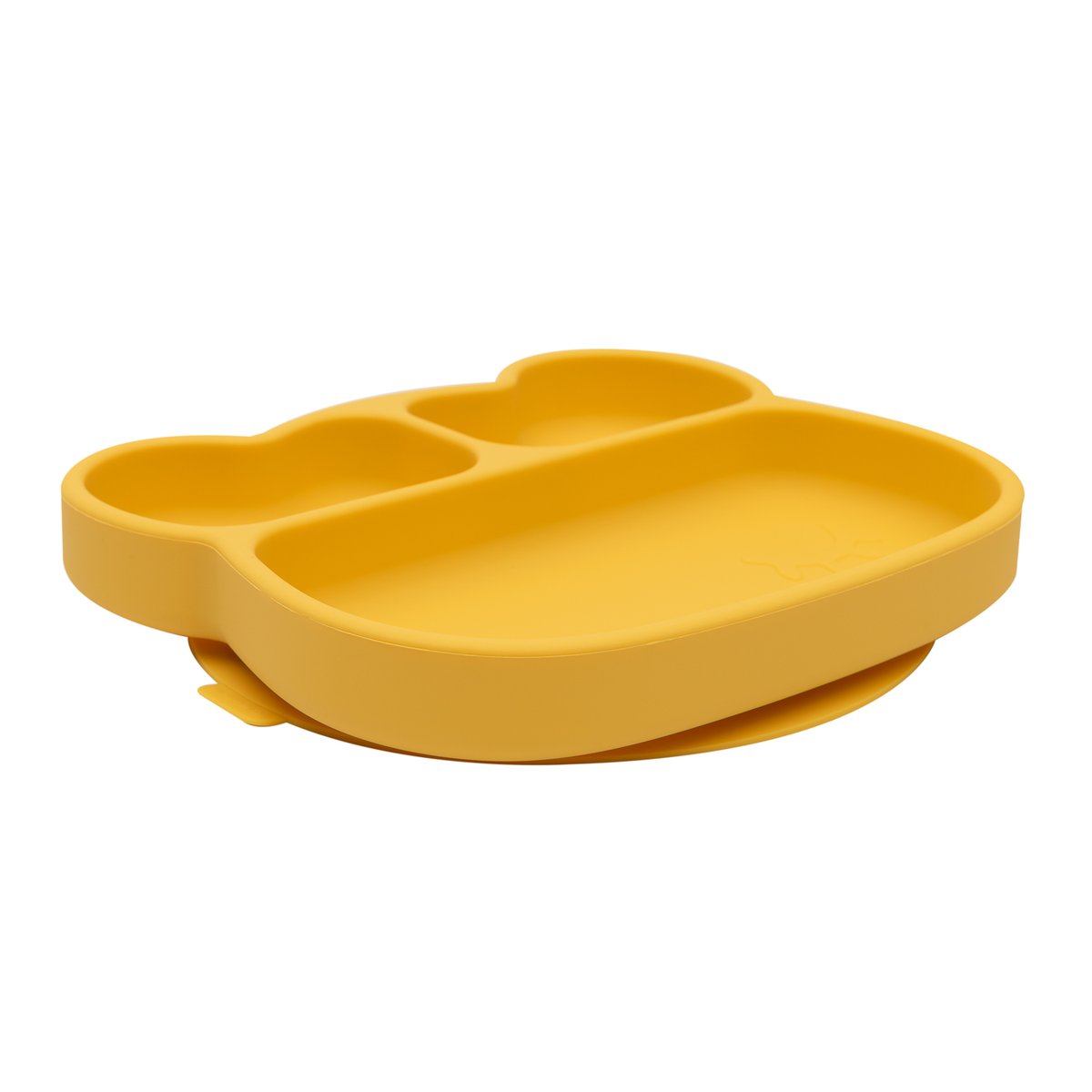 Piatto in silicone a forma di orso giallo