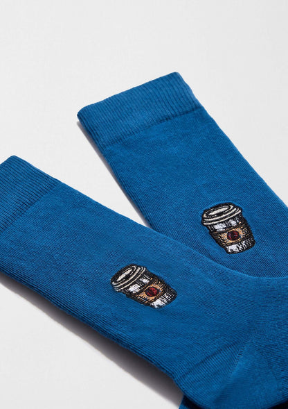 BeCoffee Embroidered Blue