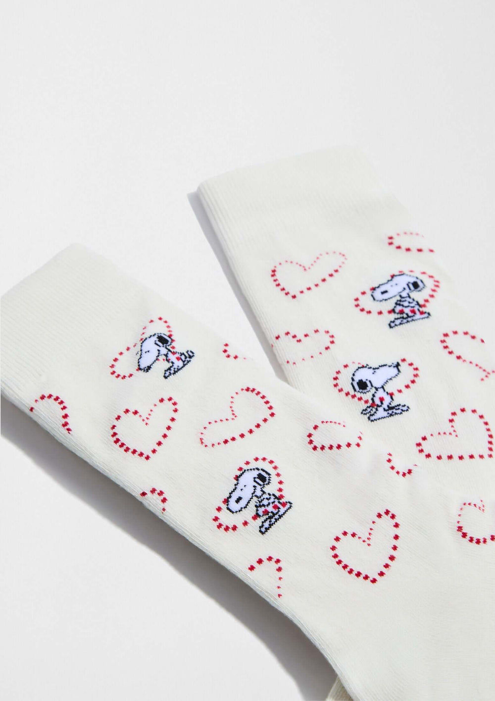 Chaussettes BeSnoopy Heart Blanc Cassé