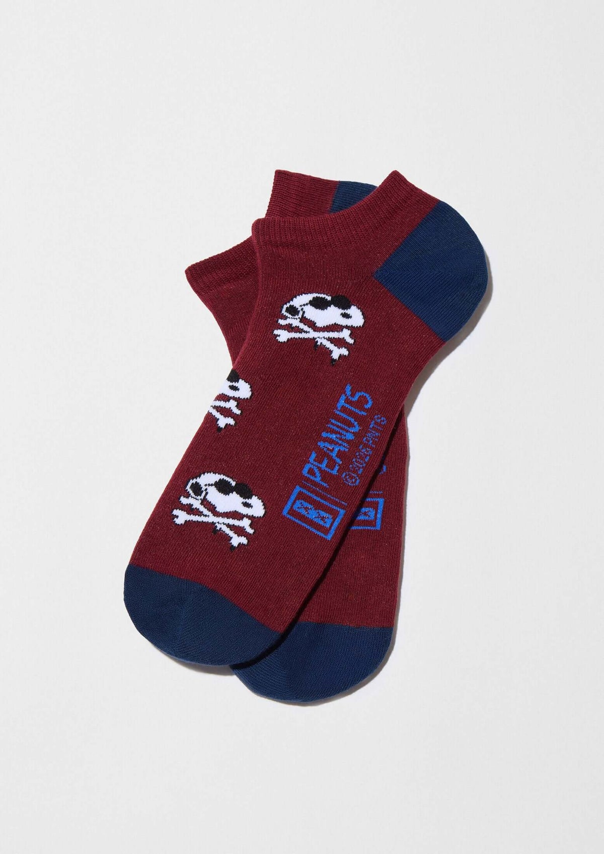 BeSnoopy Skull Burgundy Ankle